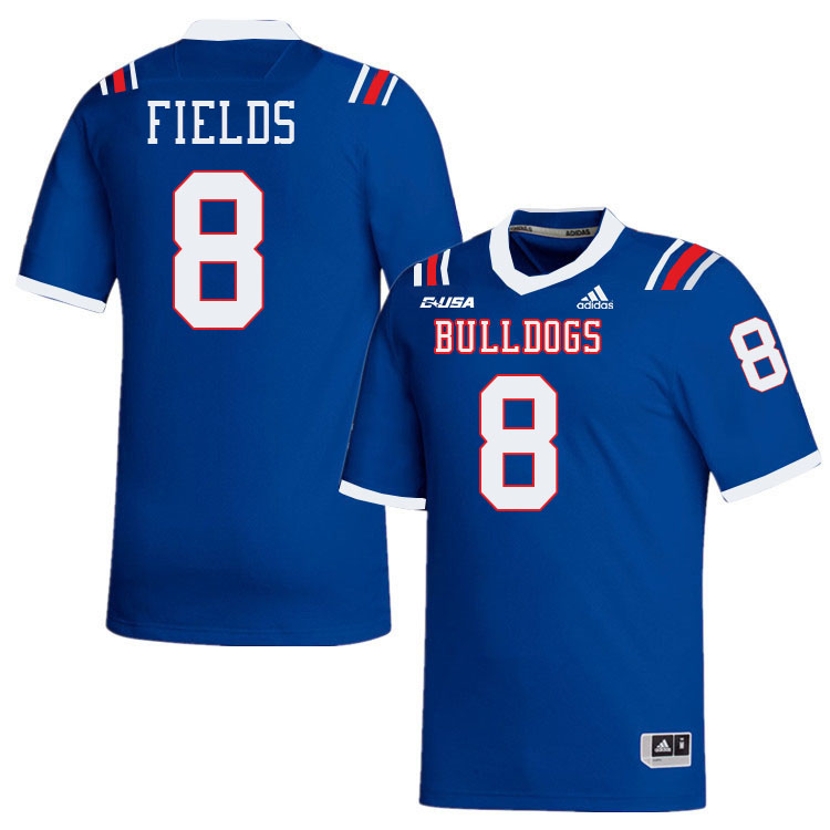 Jacob Fields Louisiana Tech Jersey,LA Tech Bulldogs Football Jerseys,Uniforms,Gears-Blue